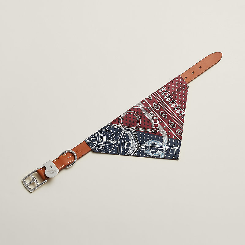 Eperon d'Or dog bandana, medium model | Hermès Canada